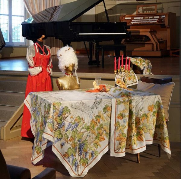 TESSITURA TOSCANA TELERIE- VIOLETTA - Tovaglia di Puro