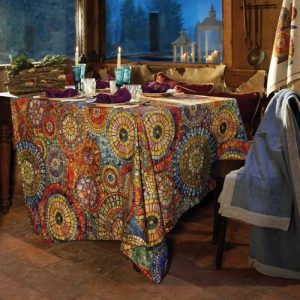TESSITURA TOSCANA TELERIE - MONREALE - Tovaglia di Puro Cotone